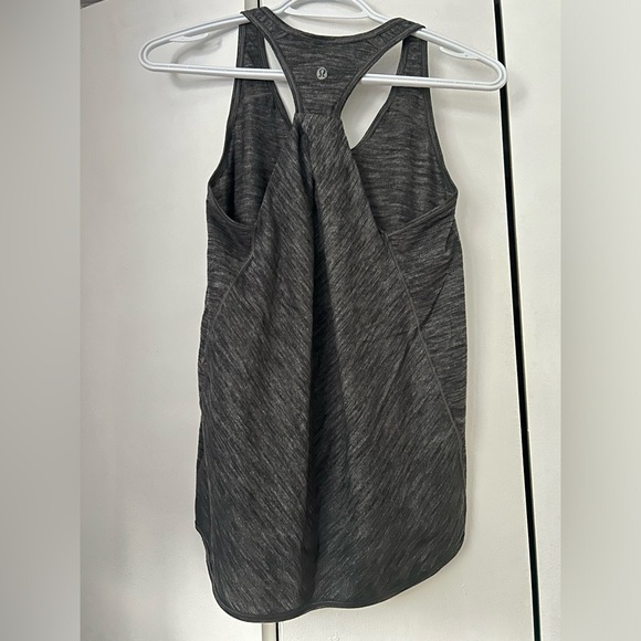 Lululemon Racerback Tank Top Dark Grey Size 4 - Picture 2 of 2
